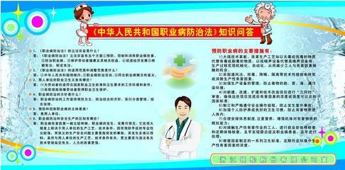 《中華人民共和國(guó)職業(yè)病防治法》知識(shí)問答展板 專業(yè)宣傳，守護(hù)健康